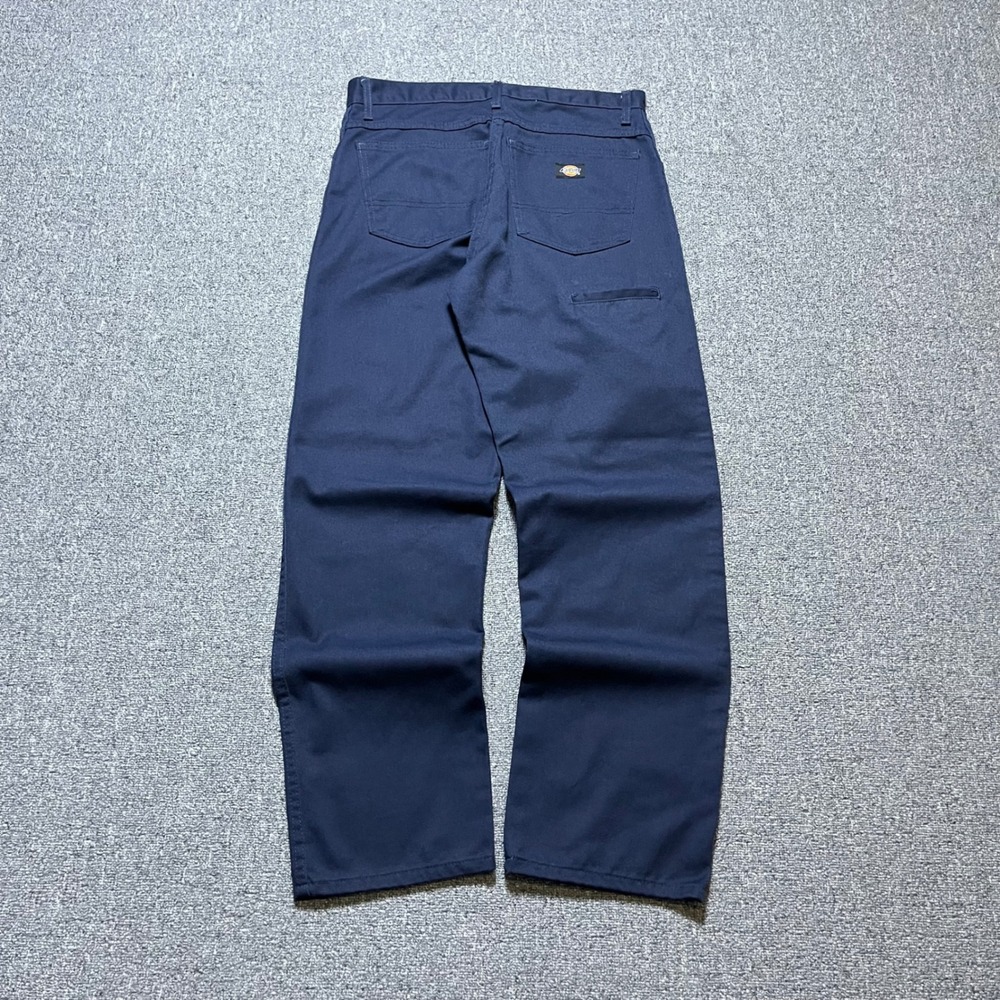 Dickies Work Pants 30x30 Navy Blue Utility Twill Trousers Mens Workwear